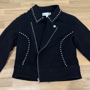 Rampage Black Studded Denim Jacket